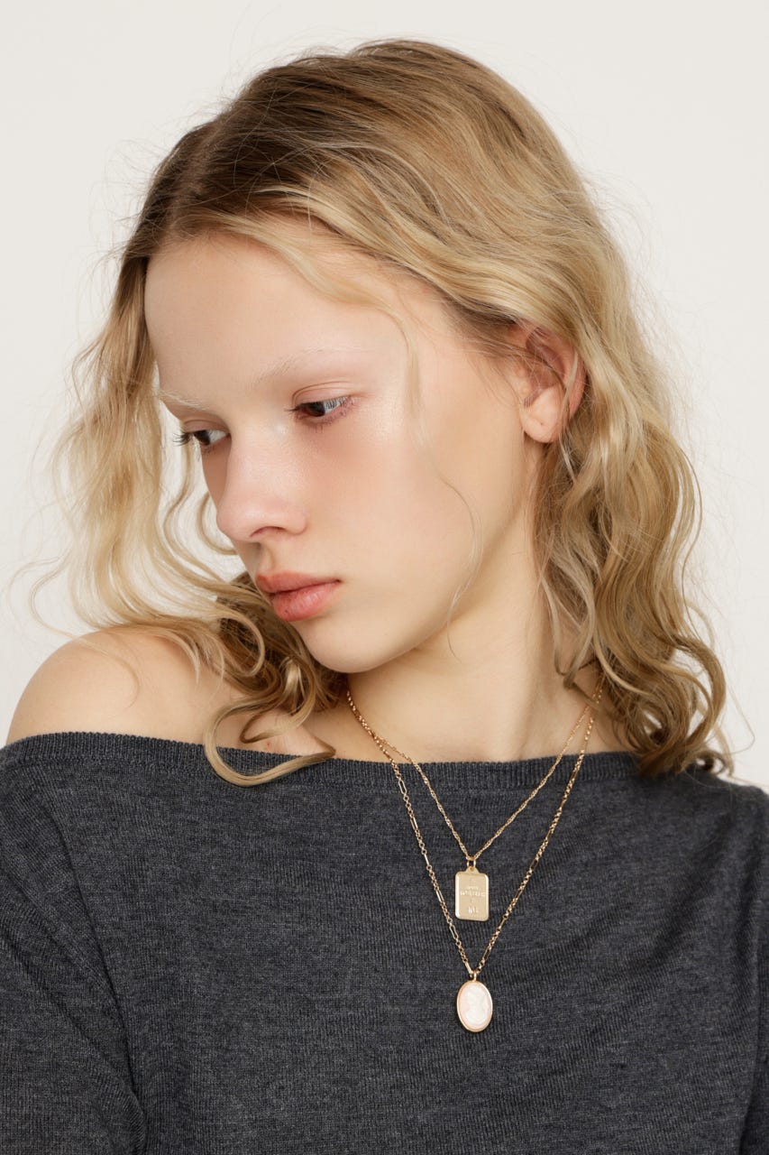 LAYERED LUCK PAIR ネックレス GLD FREE