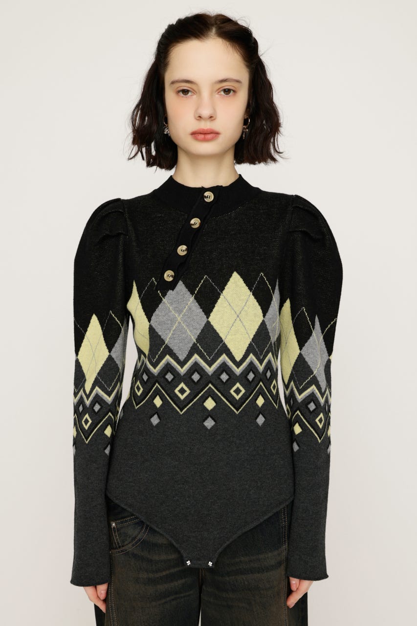 FRONT BUTTON BODY SUIT M/BLK FREE