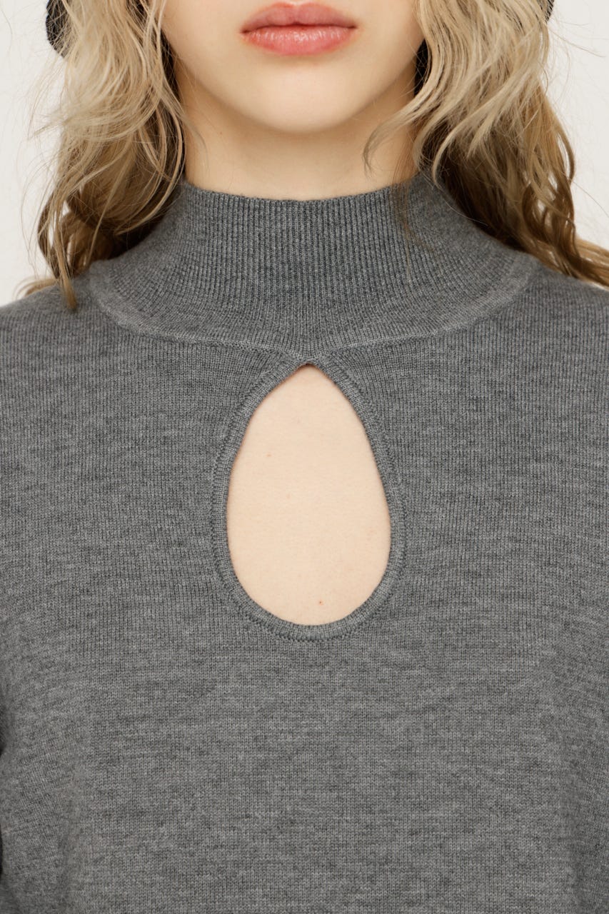 【1BUY5％OFF CAMPAIGN】H／N KNIT チュニック T.GRY FREE