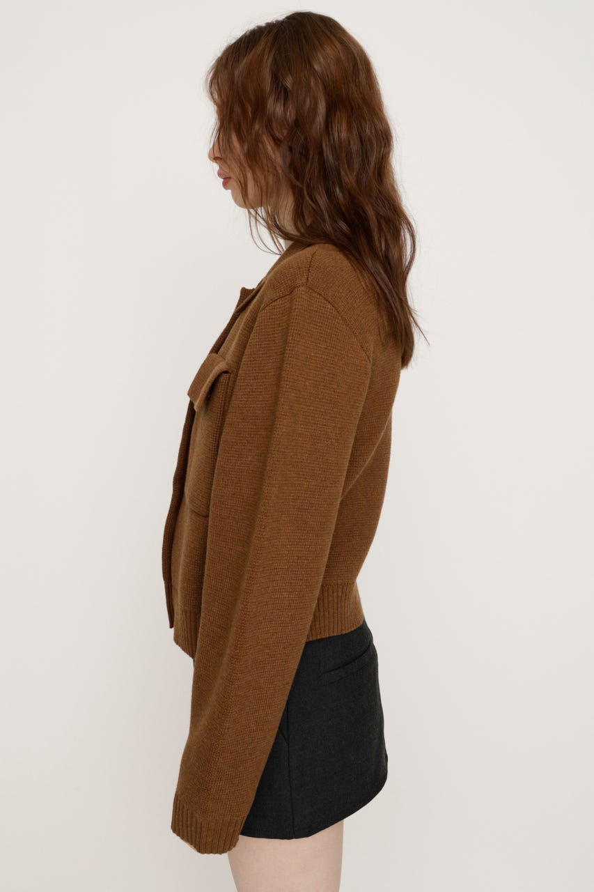 FRONT BUTTON KNIT カーディガン CAM FREE