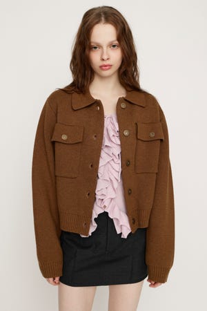 FRONT BUTTON KNIT カーディガン