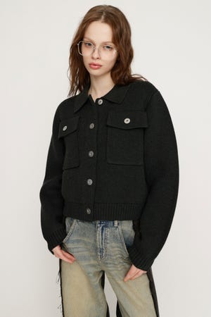 FRONT BUTTON KNIT カーディガン