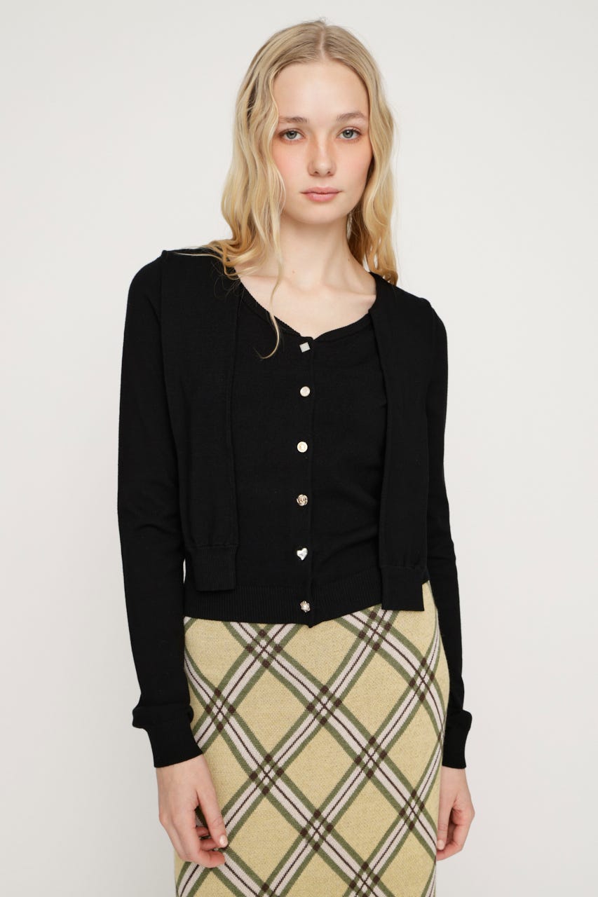 SAILOR TIE KNIT トップス BLK FREE