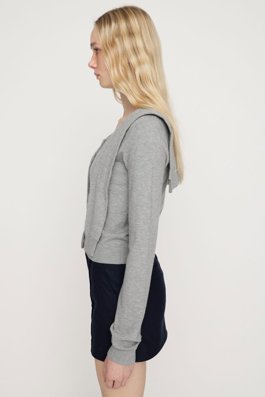 SAILOR TIE KNIT トップス T.GRY FREE