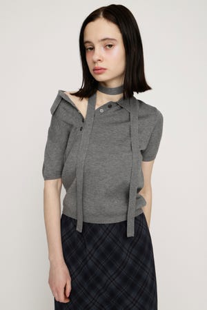 HG KNIT POLO トップス