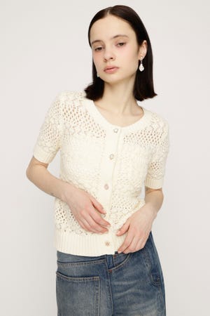 BUTTON DIARY BOUCLE ニット
