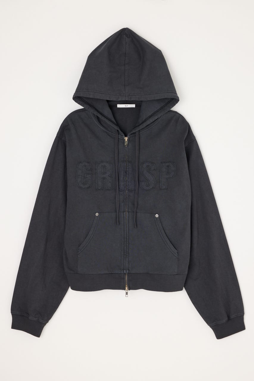 APPLIQUE LOGO HOODIE L/BLK FREE
