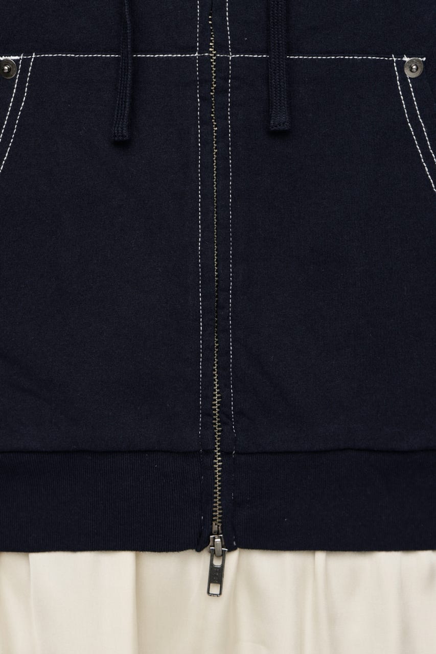 APPLIQUE LOGO HOODIE NVY FREE