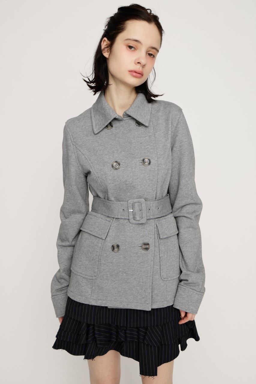 SWEAT FABRIC PEA コート T.GRY FREE