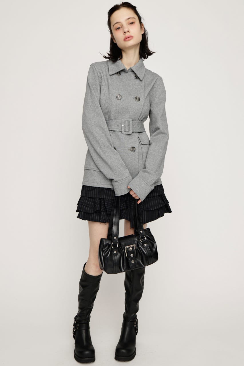 SWEAT FABRIC PEA コート T.GRY FREE