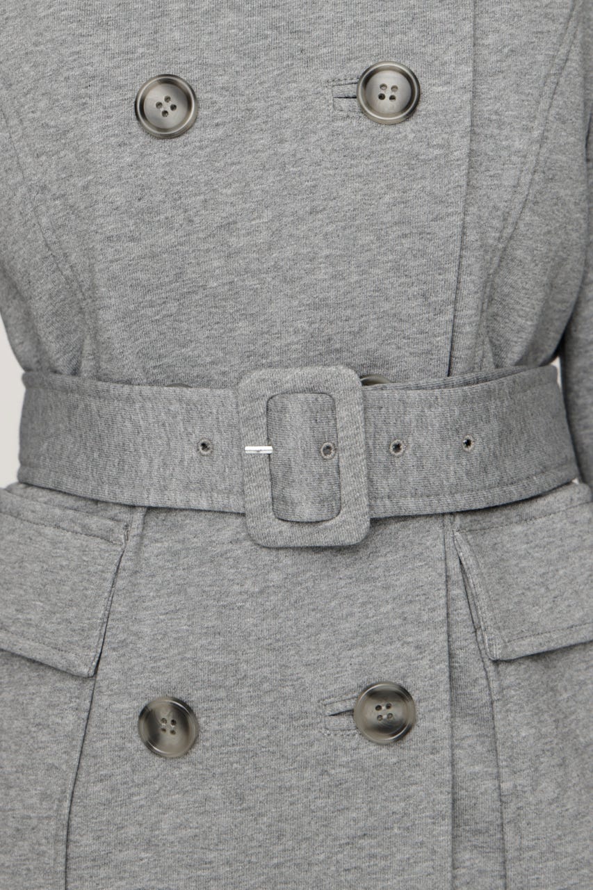 SWEAT FABRIC PEA コート T.GRY FREE