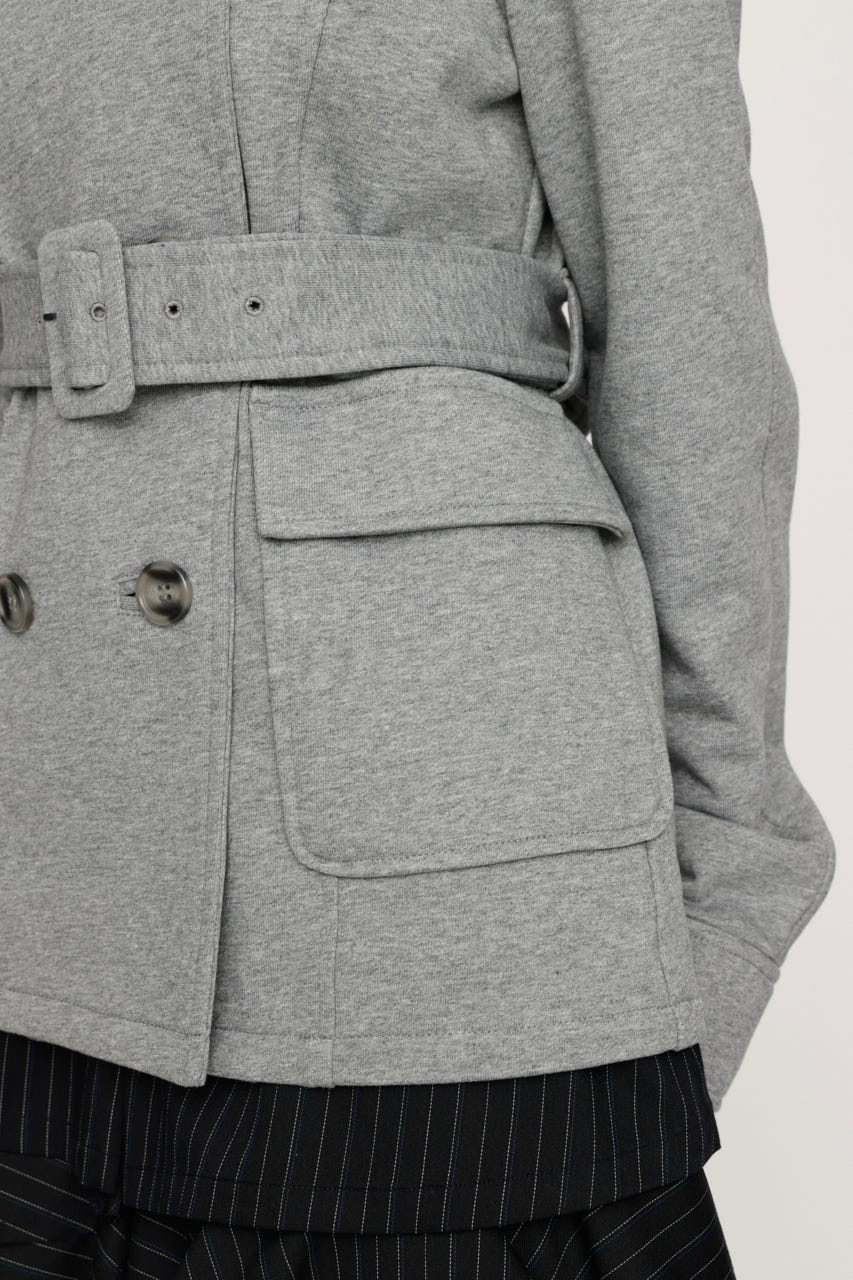 SWEAT FABRIC PEA コート T.GRY FREE