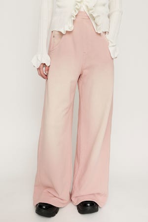 DENIM DETAIL AGING SW パンツ