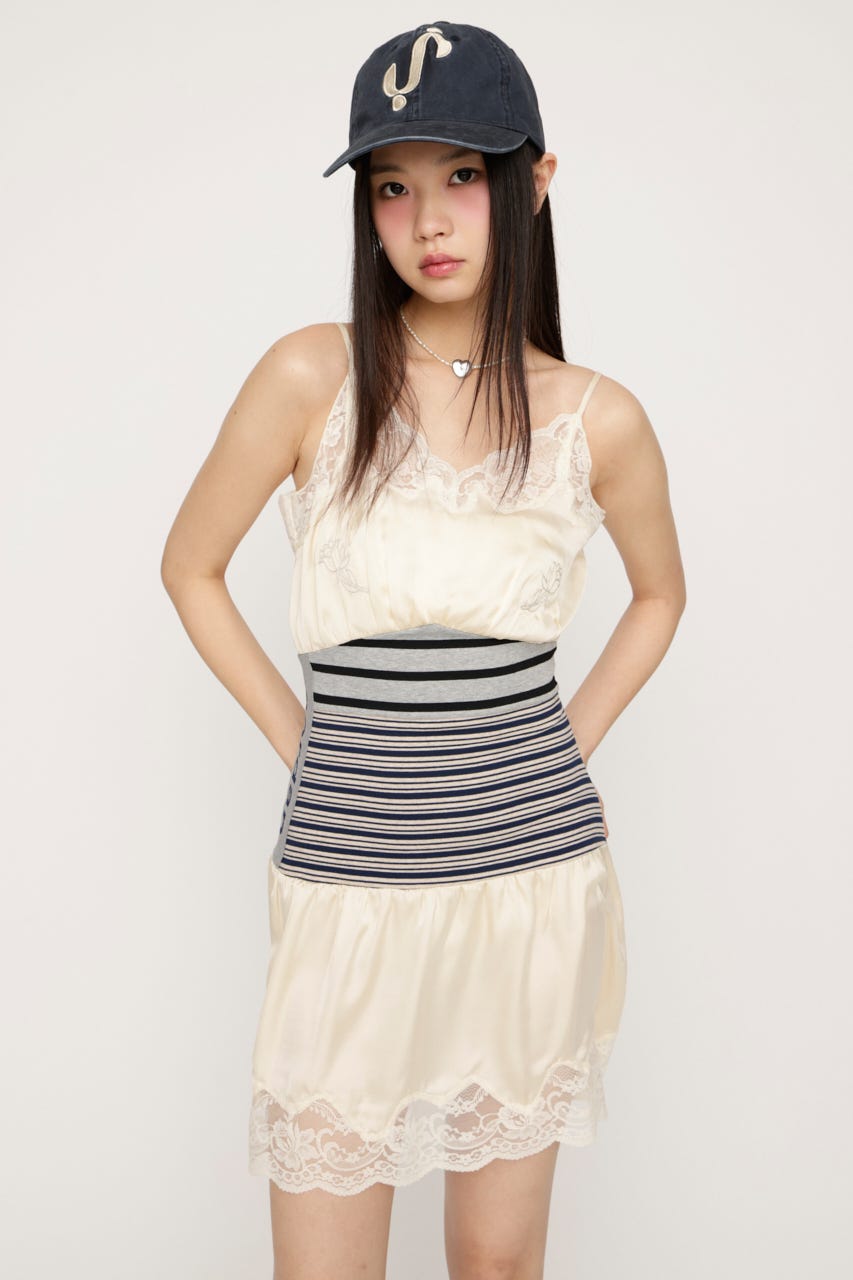 CUTSEM REMAKE SATIN ドレス IVOY FREE