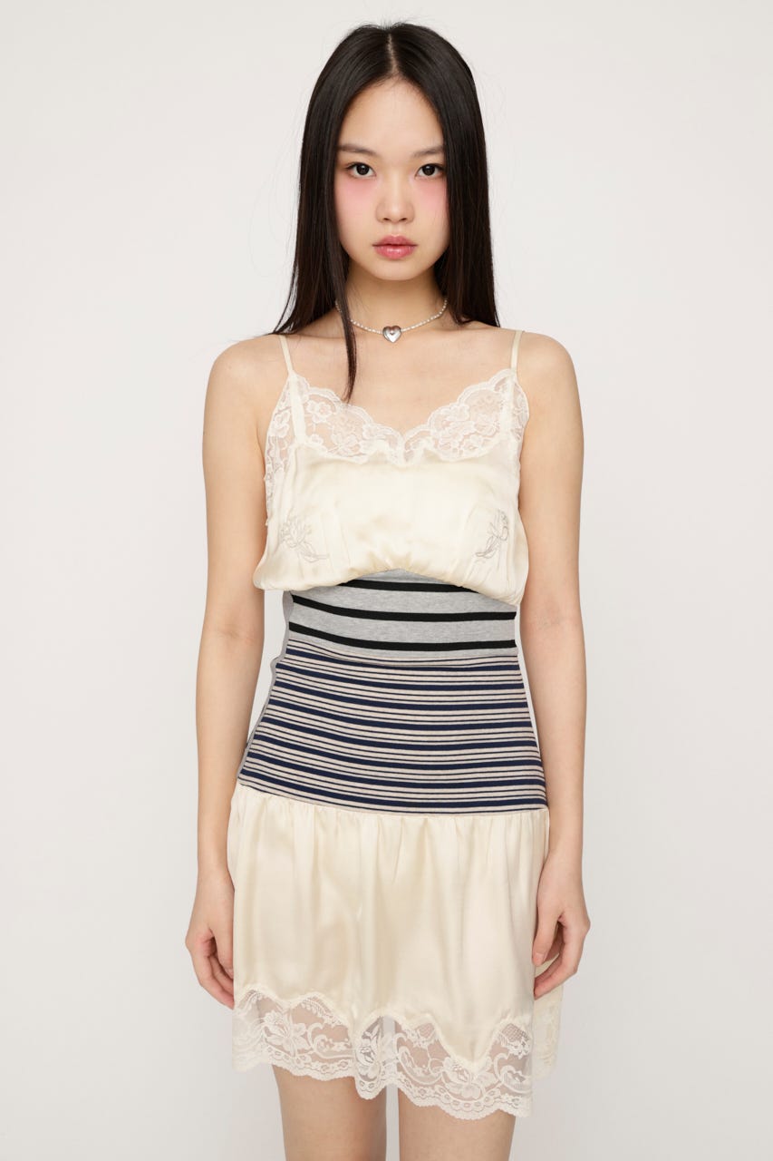 CUTSEM REMAKE SATIN ドレス IVOY FREE