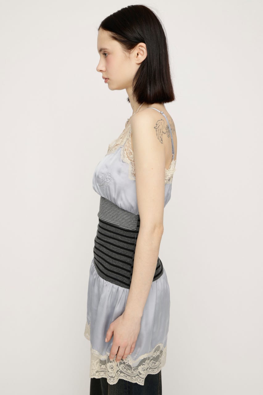 CUTSEM REMAKE SATIN ドレス L/BLU FREE