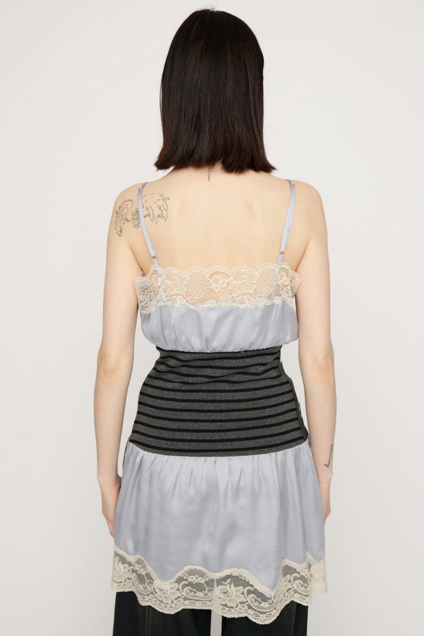 CUTSEM REMAKE SATIN ドレス L/BLU FREE