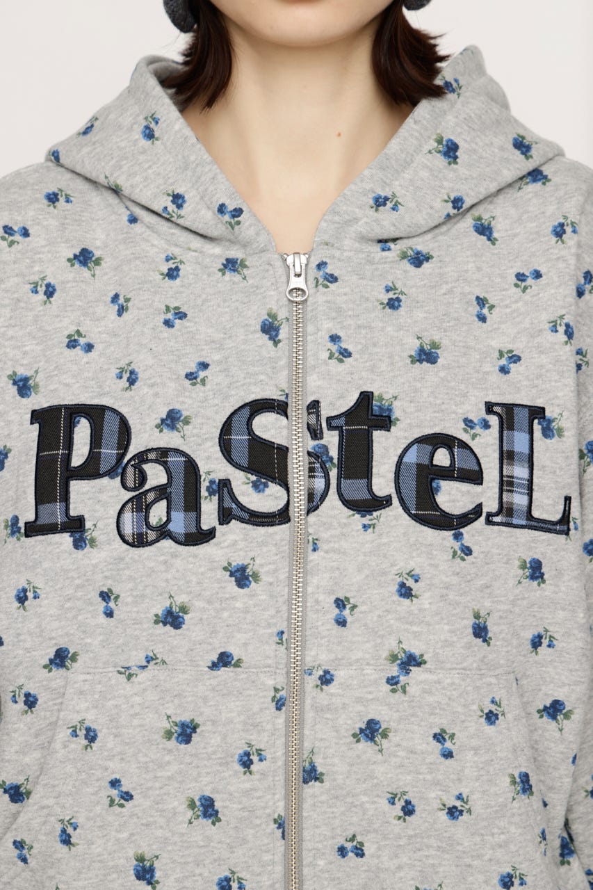 FLOWER CUT HOODIE M/GRY FREE