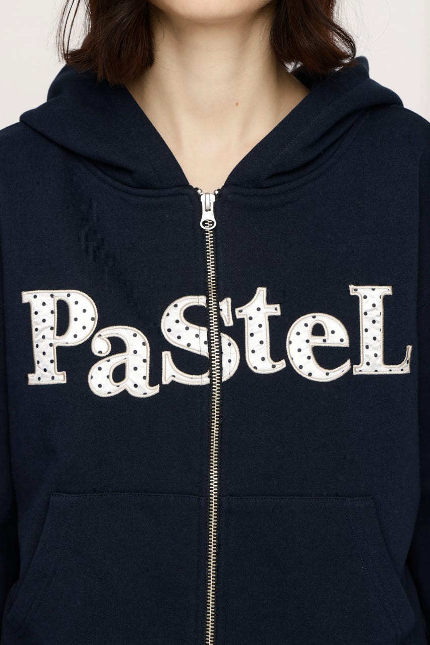 FLOWER CUT HOODIE NVY FREE