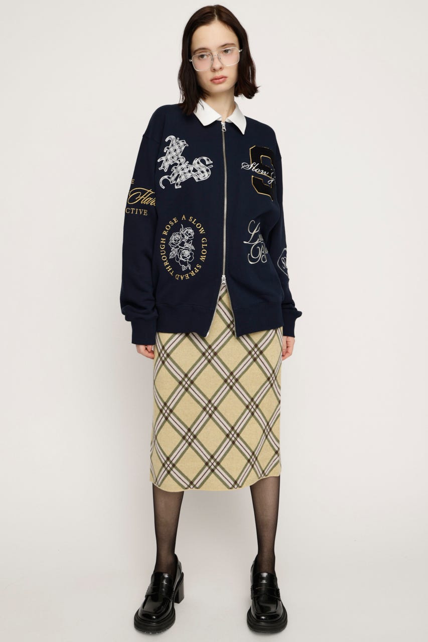 PATCH LOGO トップス NVY FREE