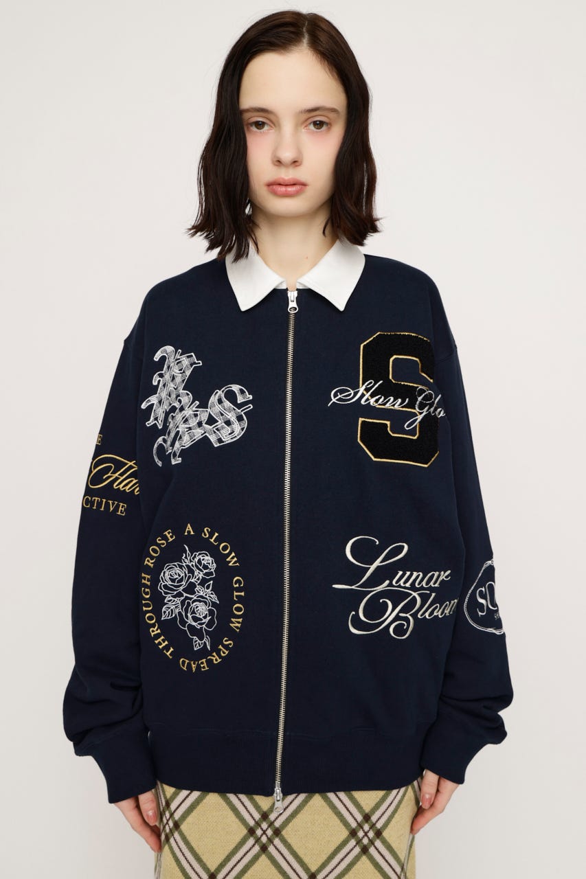 PATCH LOGO トップス NVY FREE