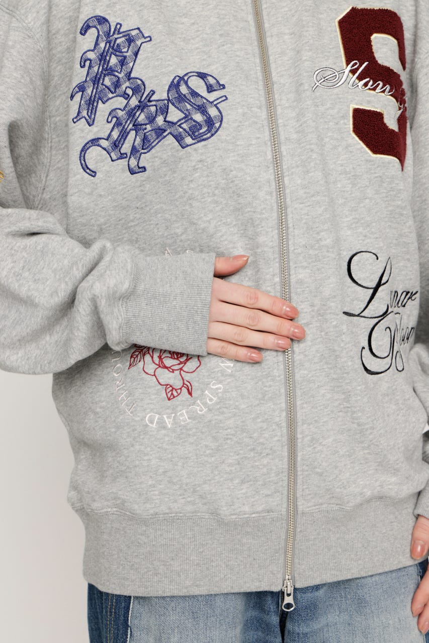 PATCH LOGO トップス T.GRY FREE