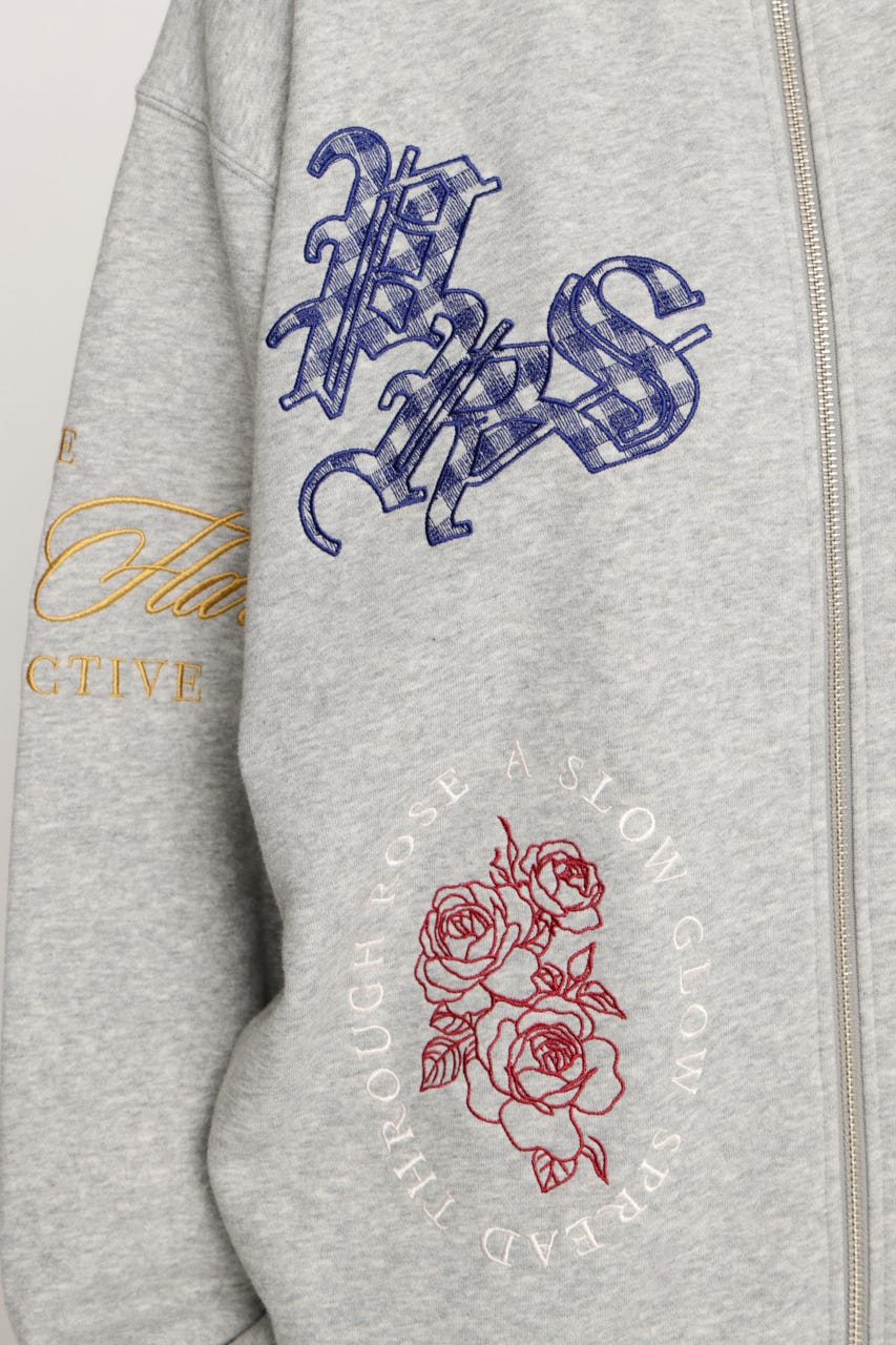 PATCH LOGO トップス T.GRY FREE