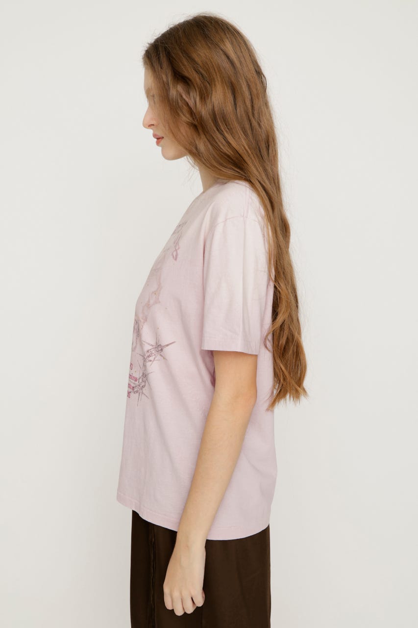 【1BUY5％OFF】VINTAGE LIKE HORSE PRINT Tシャツ L/PNK FREE