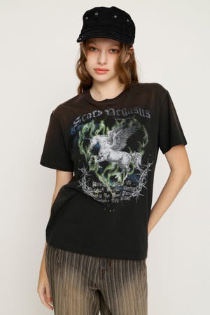 【1BUY5％OFF】VINTAGE LIKE HORSE PRINT Tシャツ