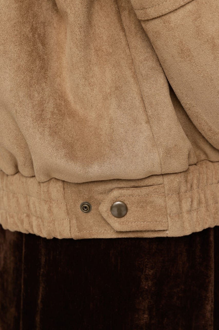 【LIMITED ITEM】F／SUEDE ZIP UP ブルゾン BEG FREE