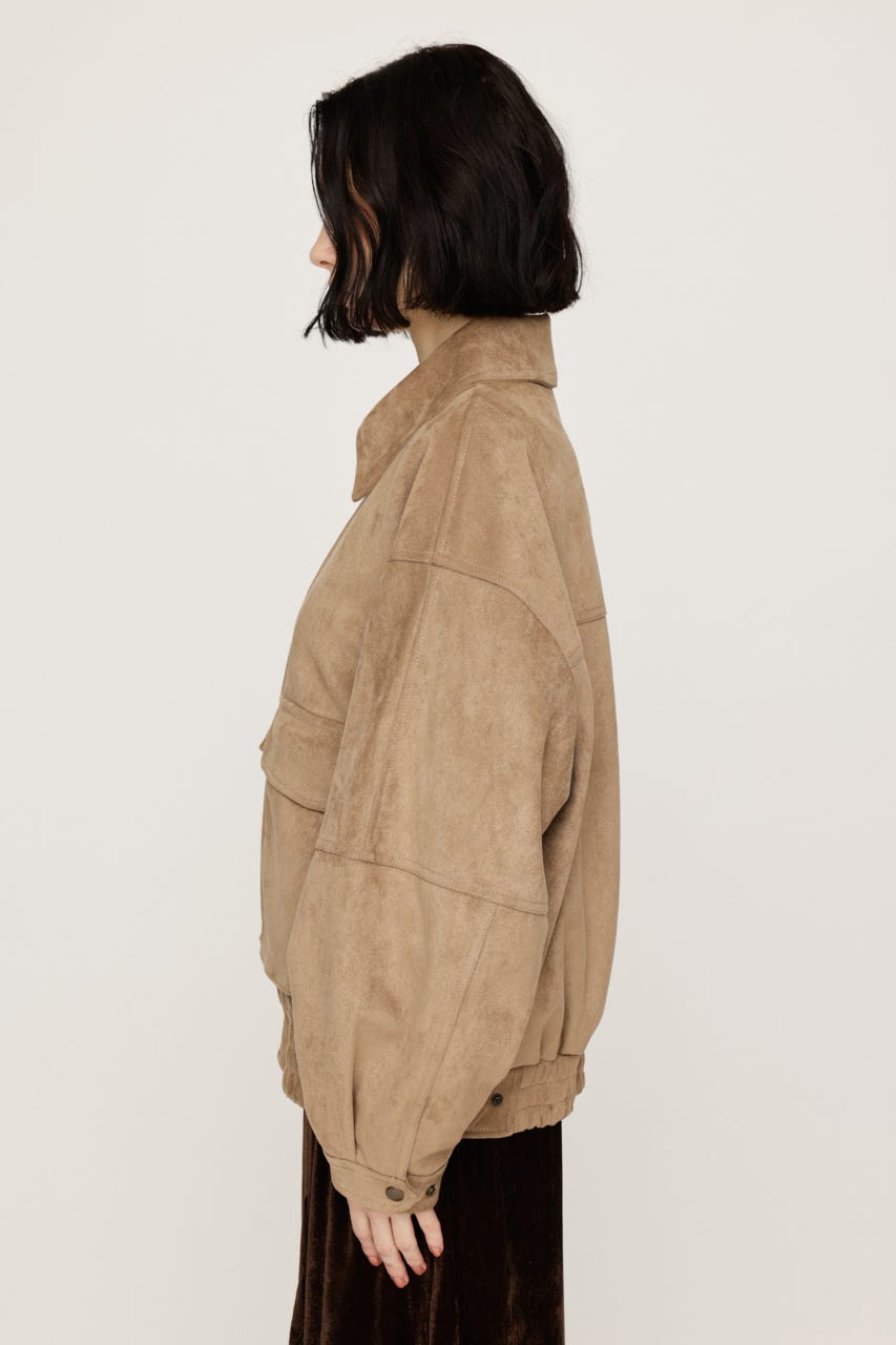 【LIMITED ITEM】F／SUEDE ZIP UP ブルゾン BEG FREE