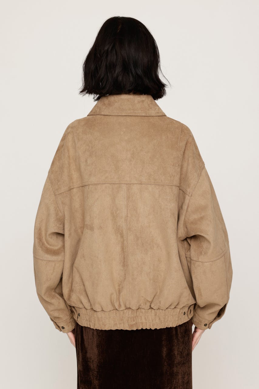 【LIMITED ITEM】F／SUEDE ZIP UP ブルゾン BEG FREE