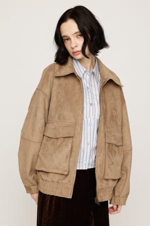 【LIMITED ITEM】F／SUEDE ZIP UP ブルゾン