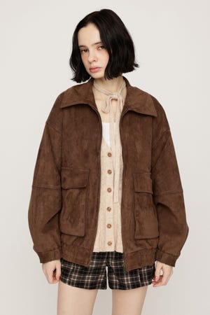 【LIMITED ITEM】F／SUEDE ZIP UP ブルゾン