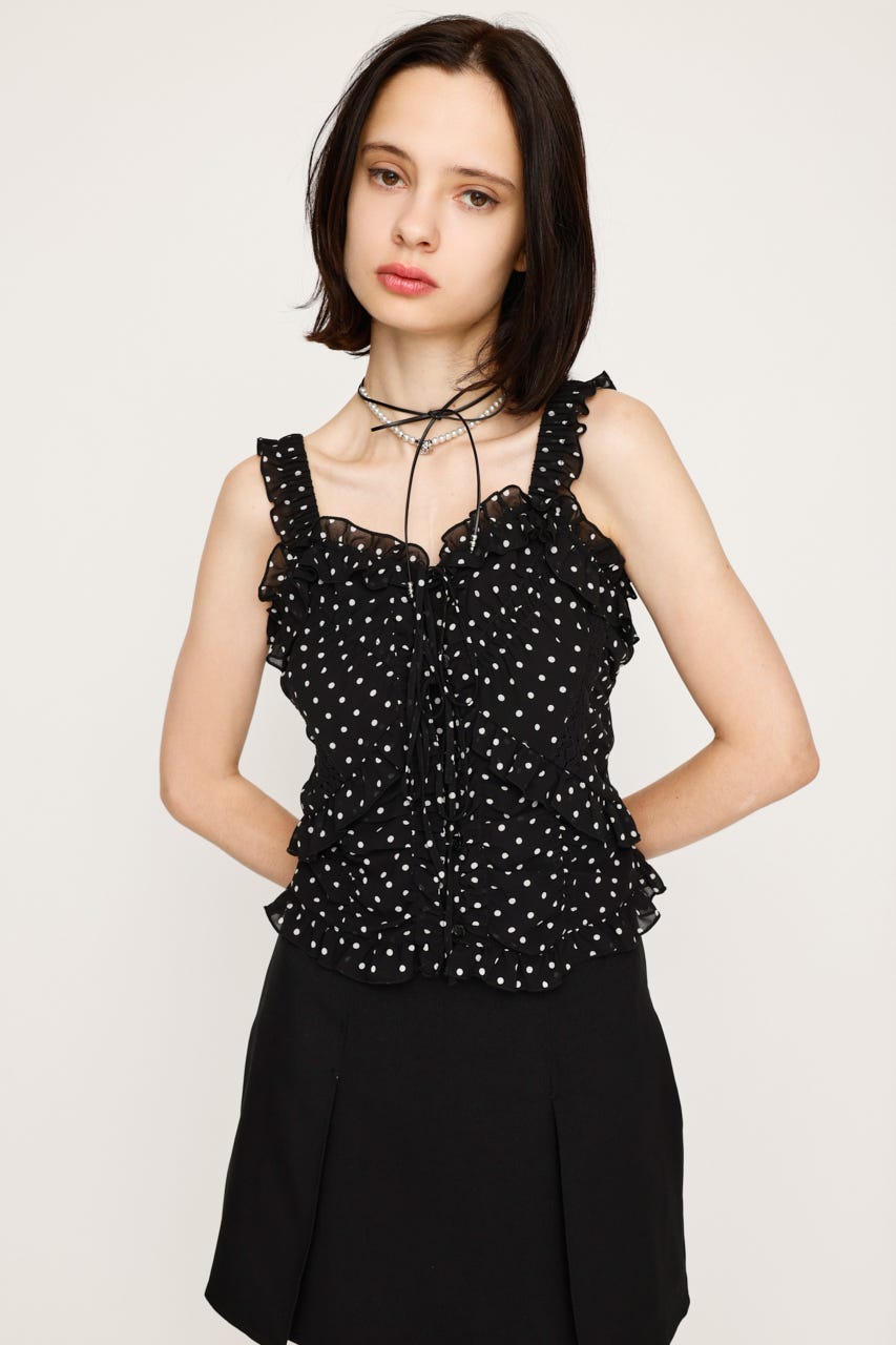 【LIMITED ITEM】SHEER SQUEEZE CAMI トップス Multi_1 FREE