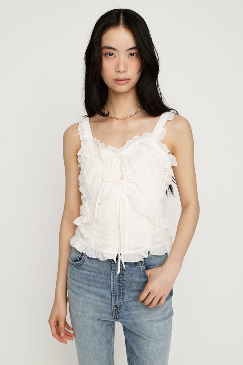 SLY | 【LIMITED ITEM】SHEER SQUEEZE CAMI トップス (タンクトップ