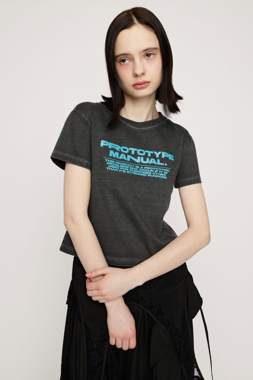 【LIMITED ITEM】COMPACT LOGO Tシャツ L/BLK FREE