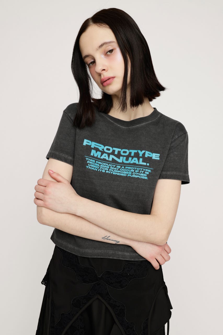 【LIMITED ITEM】COMPACT LOGO Tシャツ L/BLK FREE