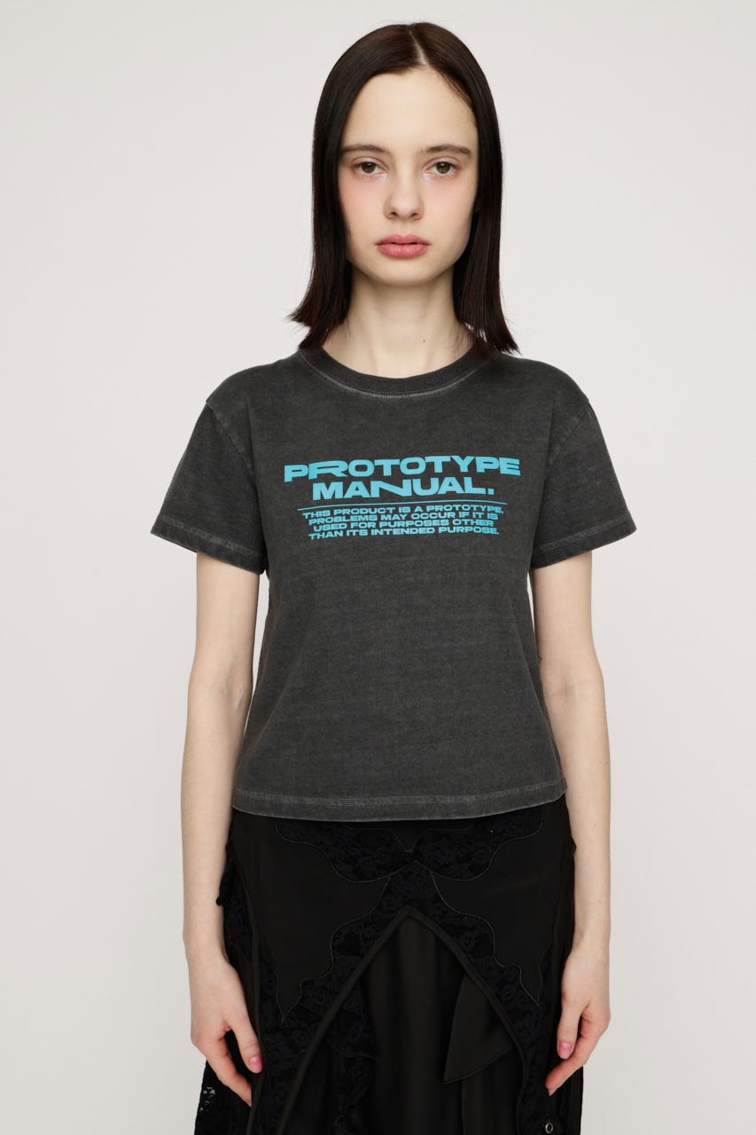 【LIMITED ITEM】COMPACT LOGO Tシャツ L/BLK FREE