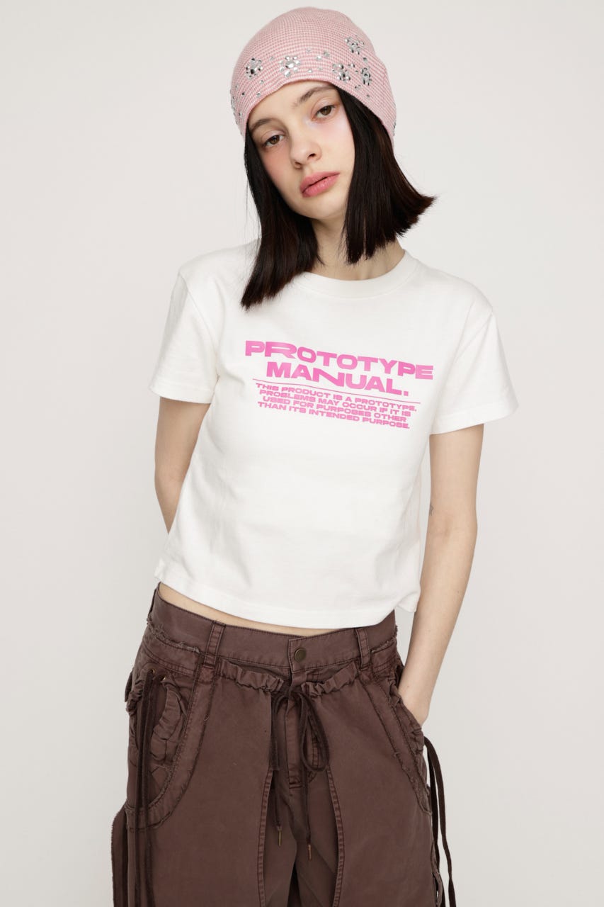 【LIMITED ITEM】COMPACT LOGO Tシャツ WHT FREE