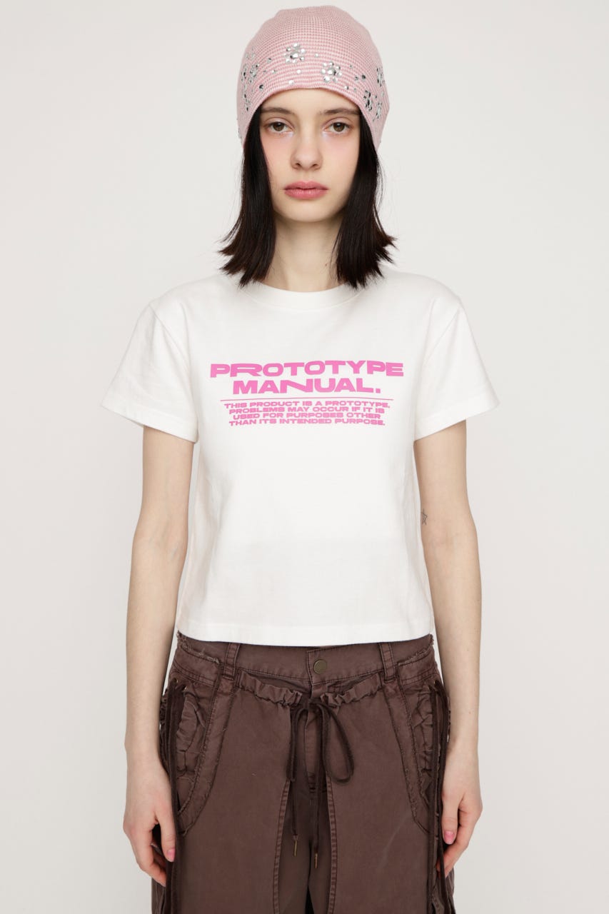 【LIMITED ITEM】COMPACT LOGO Tシャツ WHT FREE