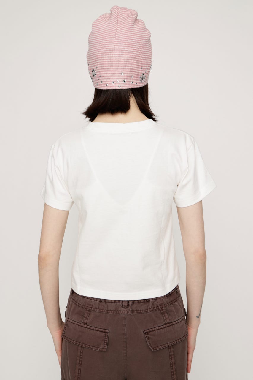【SNSで話題！】【LIMITED ITEM】COMPACT LOGO Tシャツ WHT FREE