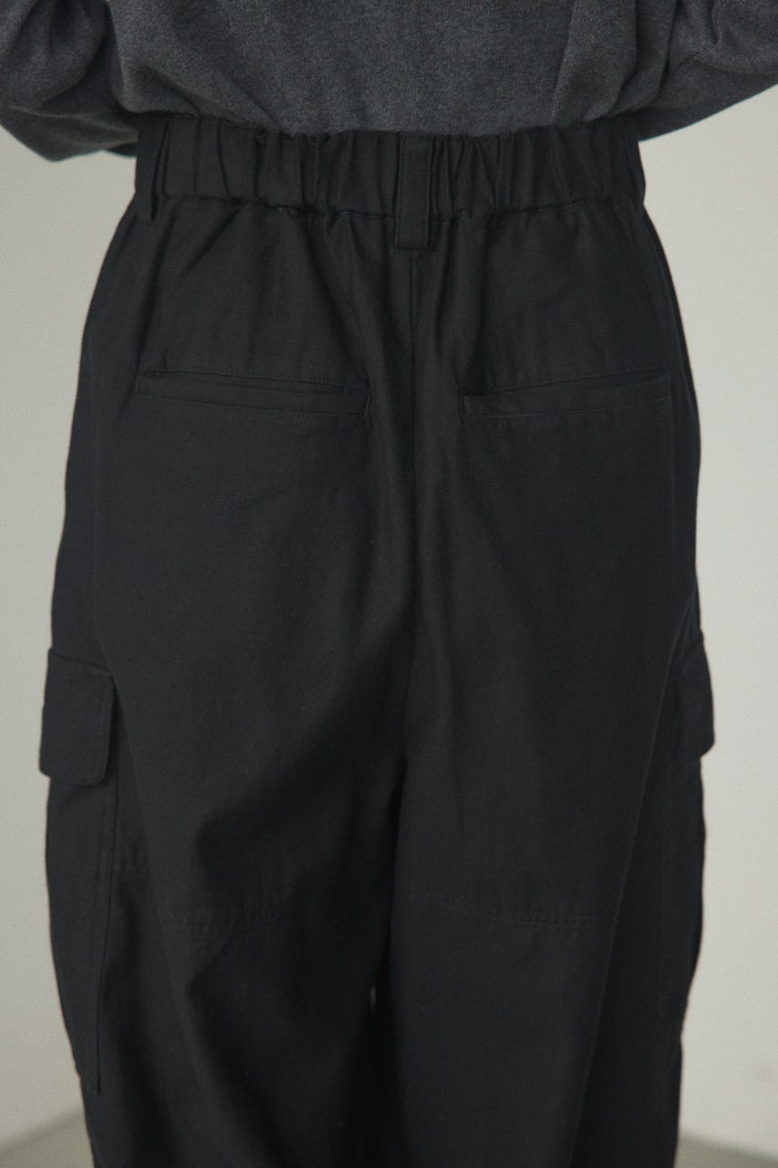 wide military pants BLK 2