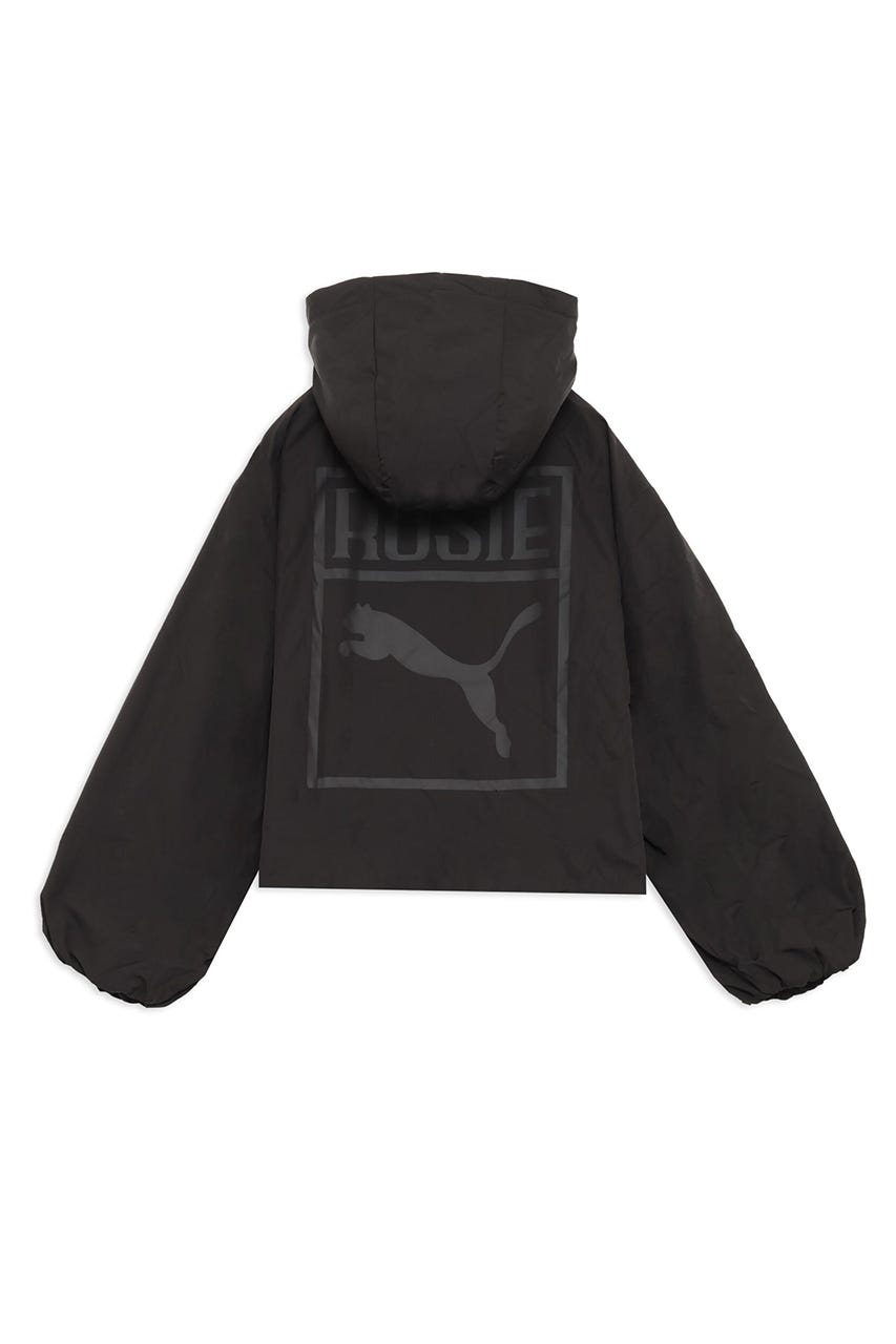 【PUMA】ウィメンズ PUMA x ROSE オーバーサイズ ハーフジップ ジャケット BLK S