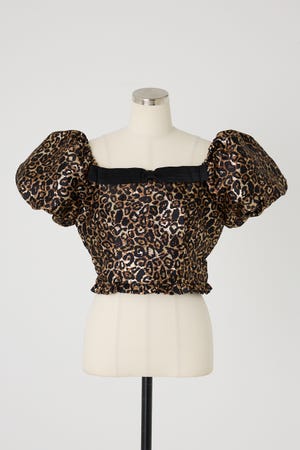 【Sister Jane】Cherie Leopard Jacquard トップス