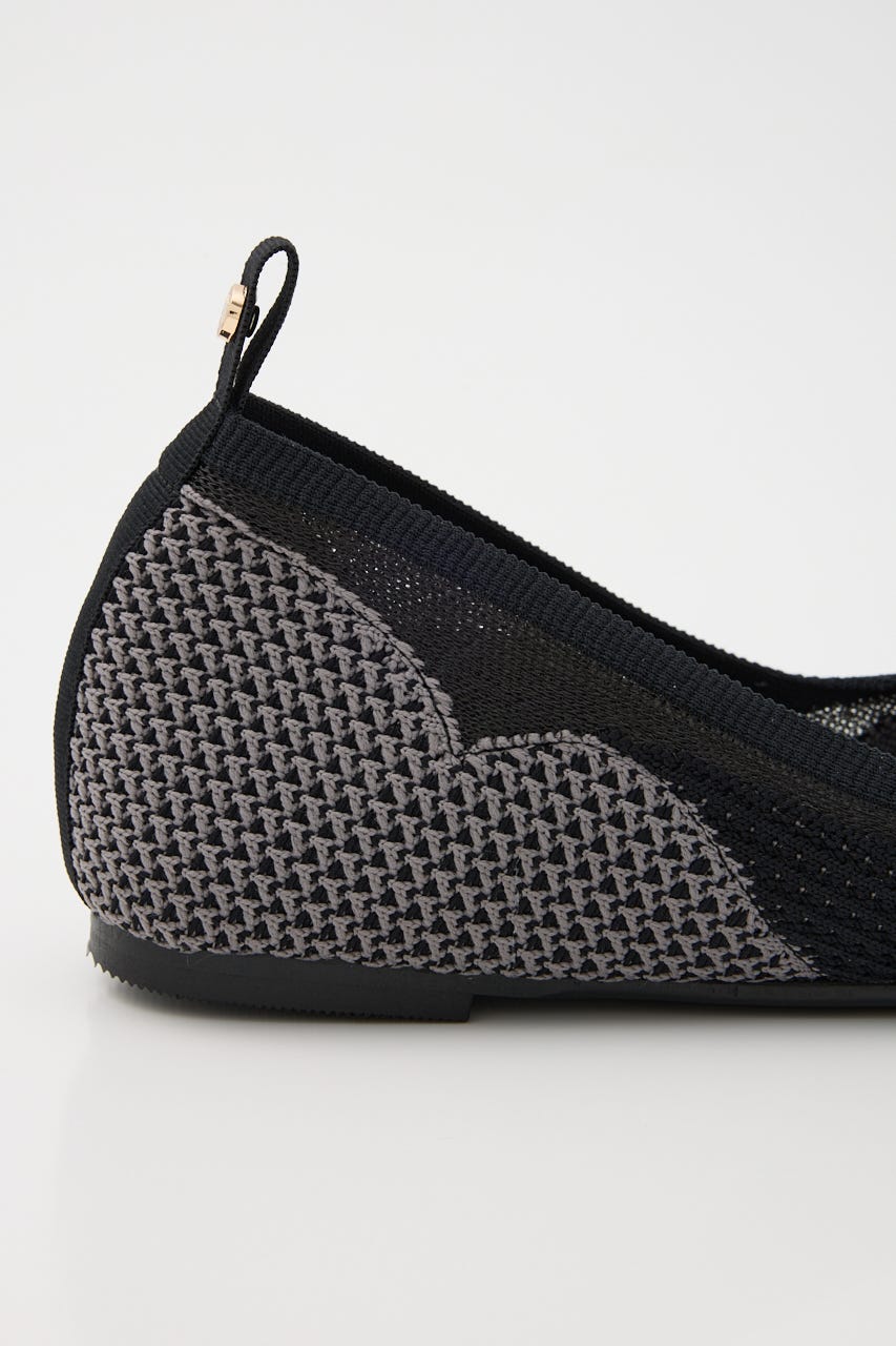 【VEGE】MIRAGE フラットシューズ BLK 36