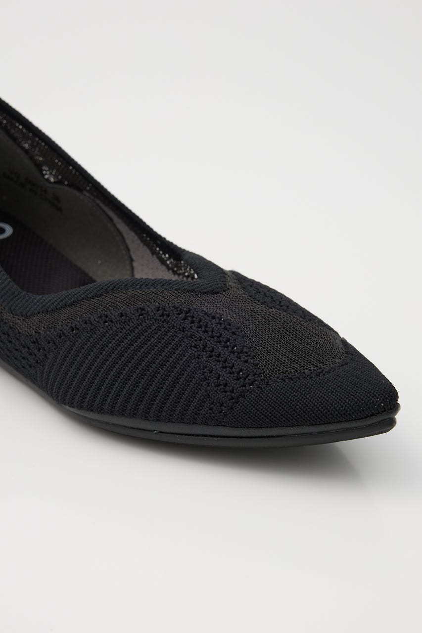 【VEGE】MIRAGE フラットシューズ BLK 36