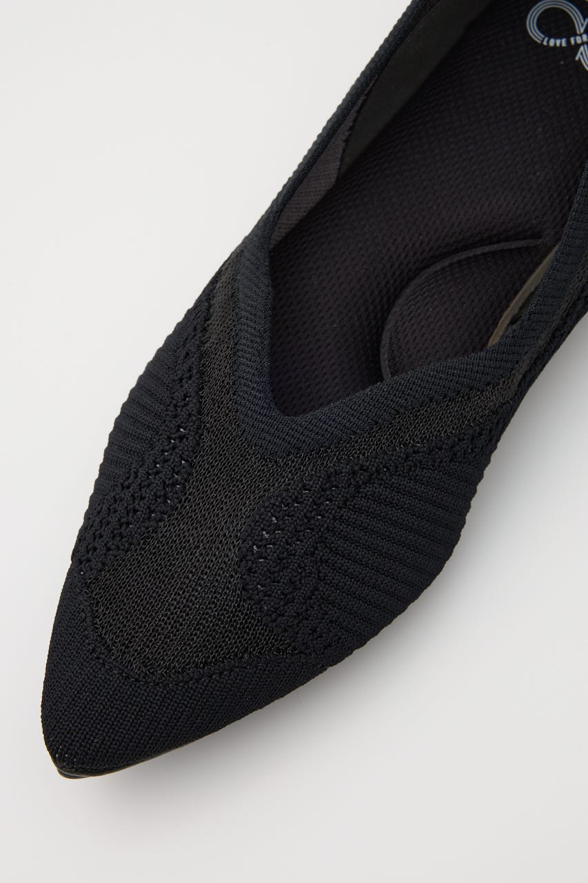 【VEGE】MIRAGE フラットシューズ BLK 36