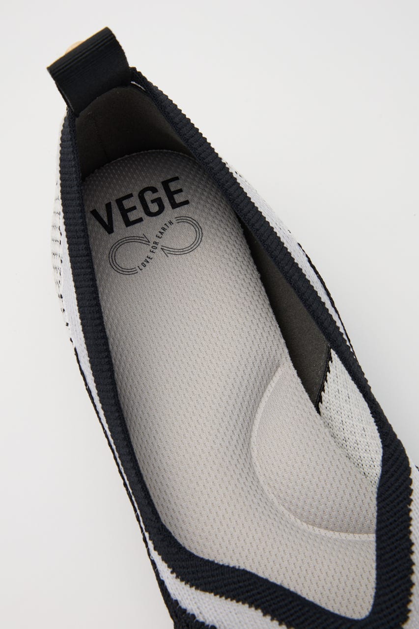 【VEGE】MIRAGE フラットシューズ M/BLK 36