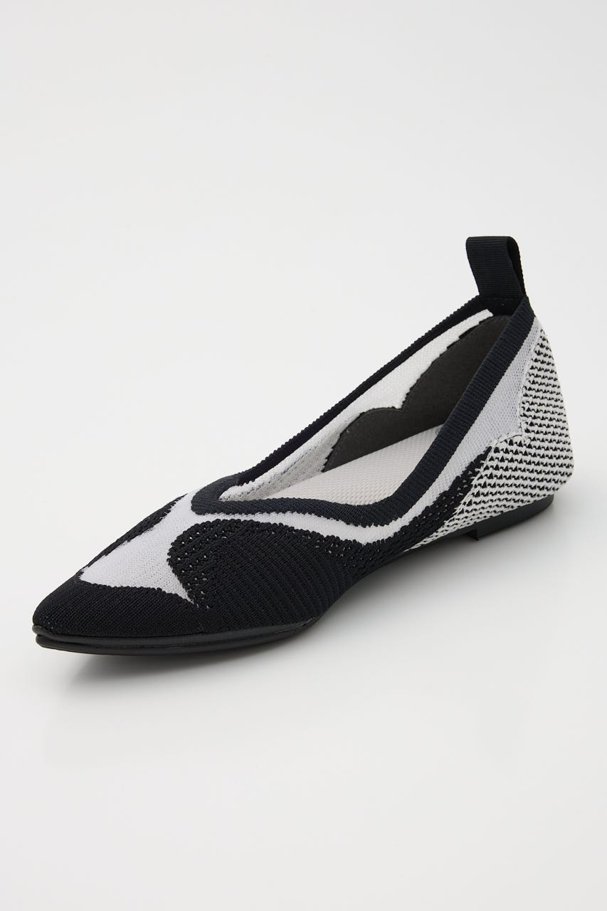 【VEGE】MIRAGE フラットシューズ M/BLK 36